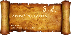 Bezerédj Lolita névjegykártya